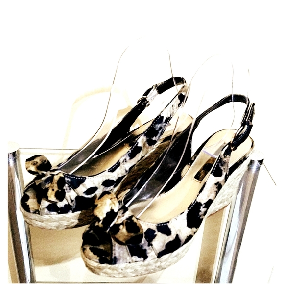 Bandolino Shoes - Bandolino Leopard Print  Wedge Sandals 6.5